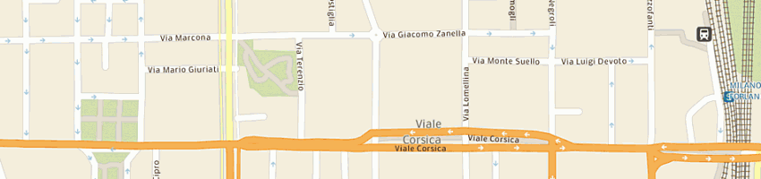 Mappa della impresa te ba (snc) a MILANO