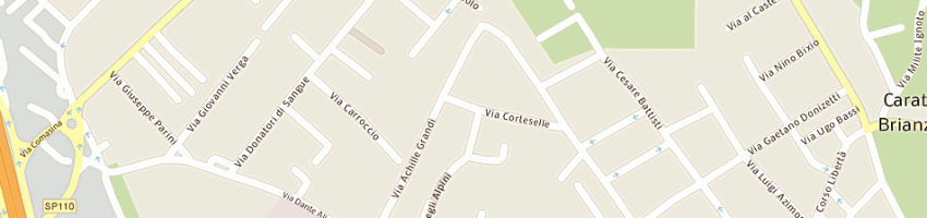 Mappa della impresa cestaro tiziano a CARATE BRIANZA