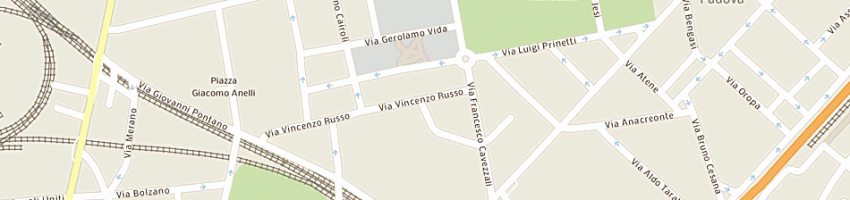 Mappa della impresa virgin retail italy srl a MILANO