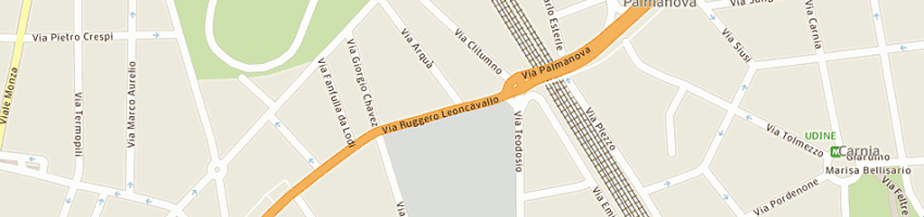 Mappa della impresa radovi di radogna o e vigliocco r (snc) a MILANO