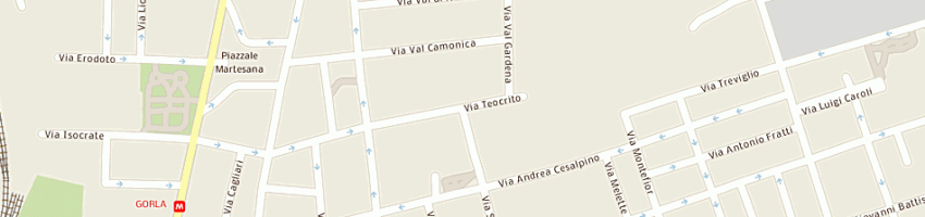 Mappa della impresa rie cycle company srl a MILANO
