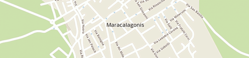 Mappa della impresa caredda salvatore a MARACALAGONIS