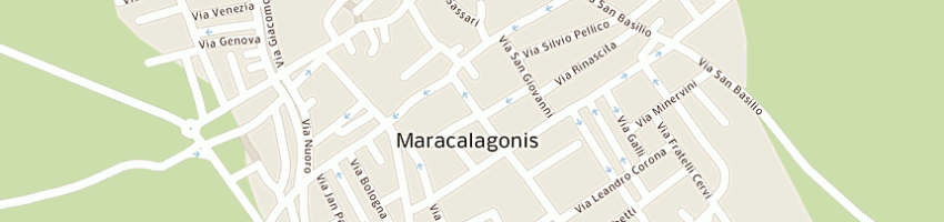 Mappa della impresa macelleria garibaldi di fadda p angelo e c (sas) a MARACALAGONIS
