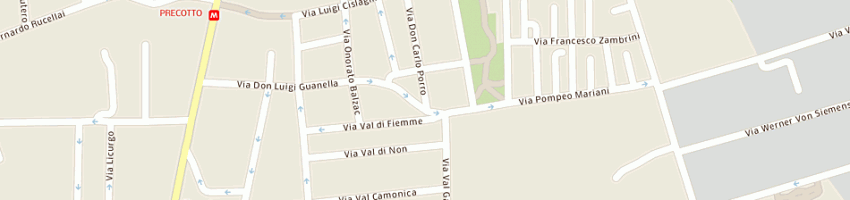 Mappa della impresa sisteco srl a MILANO