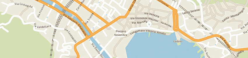 Mappa della impresa le saline di bettelli bruno giancarlo e rizzo eros snc a RAPALLO