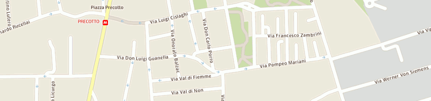 Mappa della impresa euromac srl a MILANO