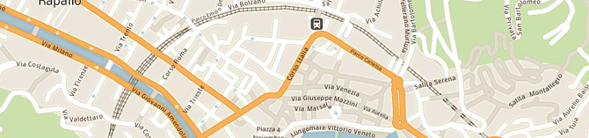 Mappa della impresa bar italia sas di tomasin alessandro e c a RAPALLO