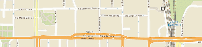 Mappa della impresa mare blu sas di guido costa e c a MILANO
