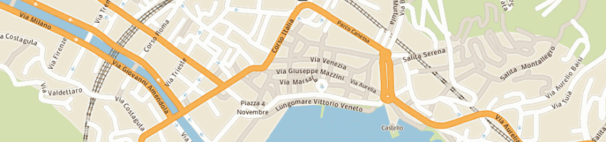 Mappa della impresa bar mazzini di giuseppe chiovetta e c sas a RAPALLO
