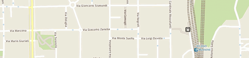 Mappa della impresa zanellotti giuseppe a MILANO