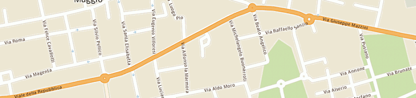 Mappa della impresa credito bergamasco a MUGGIO 