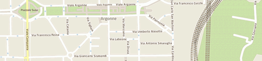Mappa della impresa donati paolo francesco a MILANO