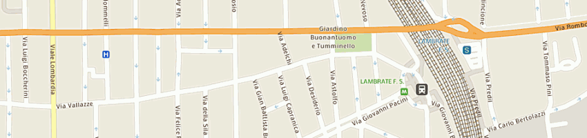 Mappa della impresa omnia carni sas di cazzaniga sergio e c a MILANO