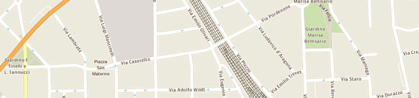 Mappa della impresa palmisano vittorio e palmisano antonio a MILANO