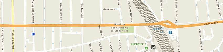 Mappa della impresa b e b audio concetti sonori srl a MILANO