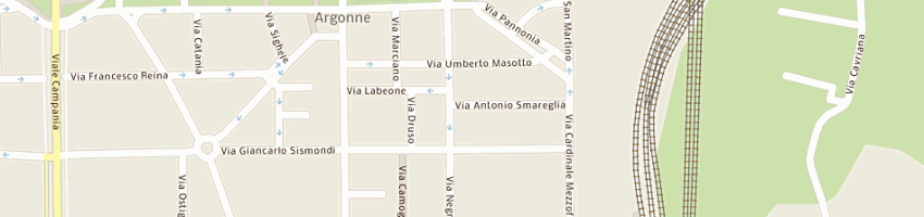 Mappa della impresa nuovo centro carni a MILANO