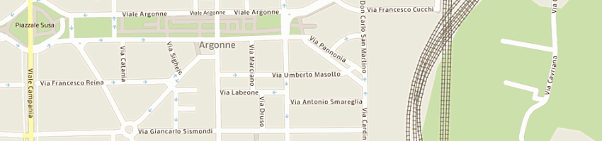 Mappa della impresa pettorali alberto a MILANO