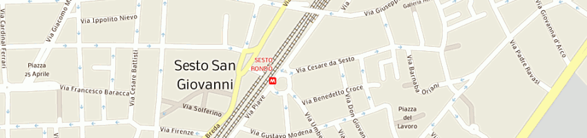 Mappa della impresa men at work - societa' di fornitura lavoro temporaneo spa a SESTO SAN GIOVANNI