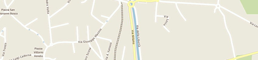 Mappa della impresa agip di colombo e panzeri a ERBA