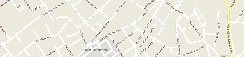 Mappa della impresa simon srl a CARATE BRIANZA