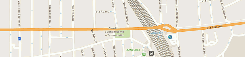 Mappa della impresa olivini franco a MILANO