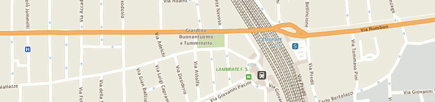Mappa della impresa albert calzature (snc) a MILANO