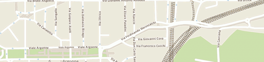 Mappa della impresa lh sas di lin ling e c a MILANO