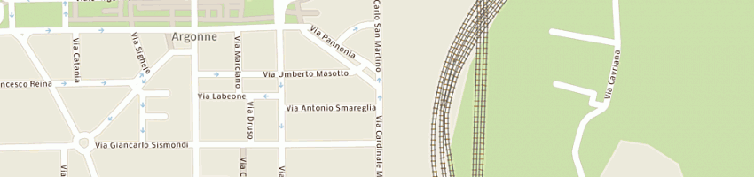 Mappa della impresa autorimessa mezzofanti di danzi amerilio e c sas a MILANO