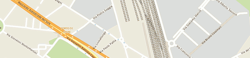 Mappa della impresa osteria del giardino di peng fusong e c sas a MILANO