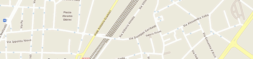 Mappa della impresa galleria srl a MILANO