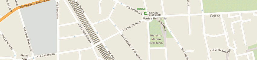 Mappa della impresa studio due sas di angelo falchetti e c a MILANO