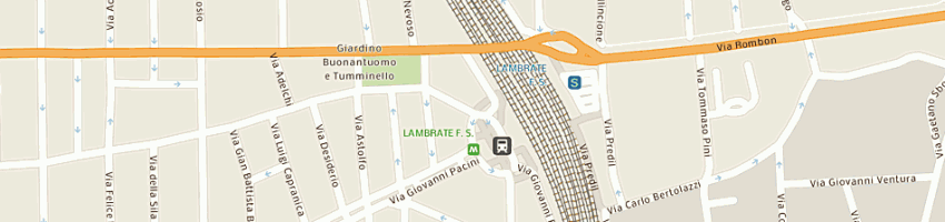 Mappa della impresa panificio rossi di rossi claudio cc snc a MILANO