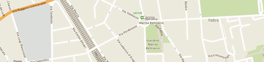 Mappa della impresa una snc di felice salvatore e c a MILANO
