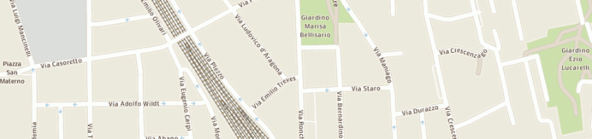 Mappa della impresa emmegi gomme srl a MILANO