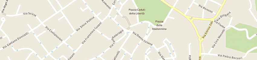 Mappa della impresa bluvacanze spa a CARATE BRIANZA