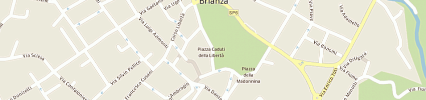 Mappa della impresa bar la piazzetta a CARATE BRIANZA
