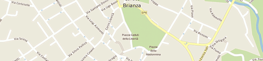 Mappa della impresa corpo forestale dello stato a CARATE BRIANZA