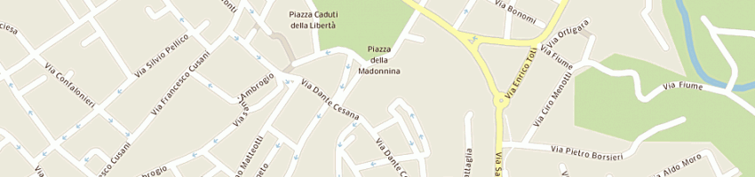 Mappa della impresa istituti clinici zucchi spa a CARATE BRIANZA