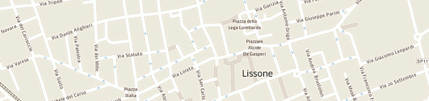 Mappa della impresa la pantera di di fede anna a LISSONE