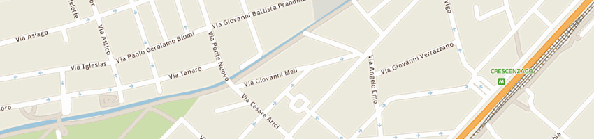 Mappa della impresa md srl a MILANO