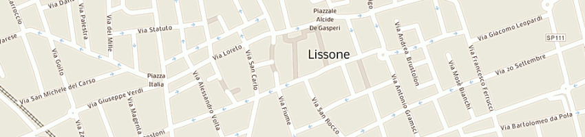Mappa della impresa miraglia domenica a LISSONE