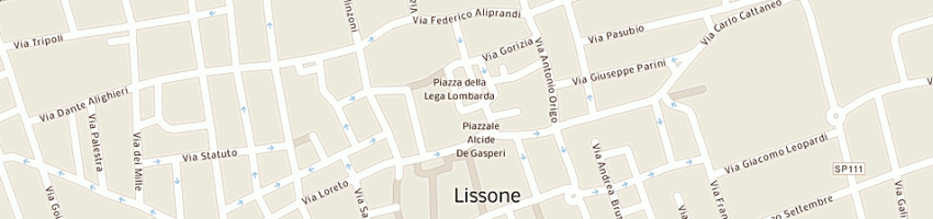 Mappa della impresa gruppo coin spa a LISSONE