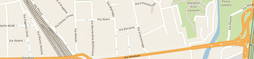 Mappa della impresa pontedilegnosette snc di manzoni adriano e c a MILANO