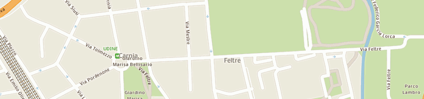 Mappa della impresa meregalli mario a MILANO