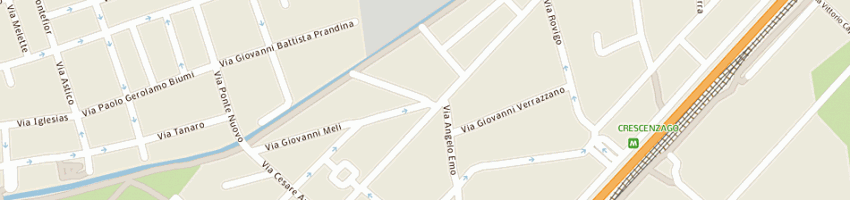 Mappa della impresa radiatori adda di musumeci giovanni e c snc a MILANO