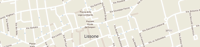 Mappa della impresa oggioni patrizia a LISSONE