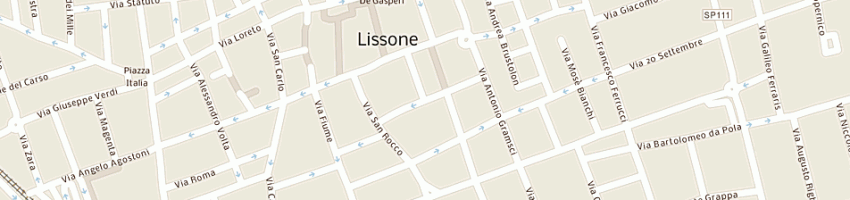 Mappa della impresa music center snc a LISSONE