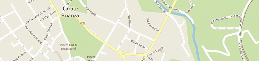 Mappa della impresa sanvito e colombo snc di sanvito giuseppe e colombo fernando a CARATE BRIANZA