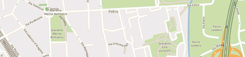 Mappa della impresa puelli dr fabio a MILANO