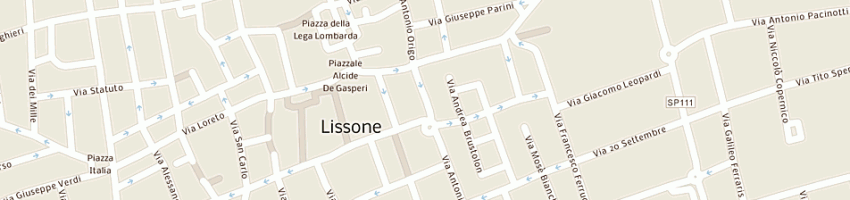 Mappa della impresa pizza planet snc di ciociola raffaele e c a LISSONE
